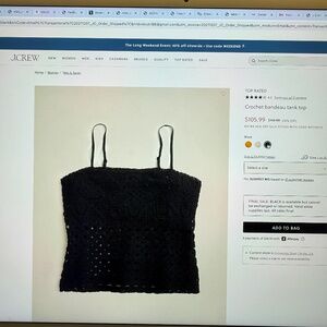 J crew crochet top